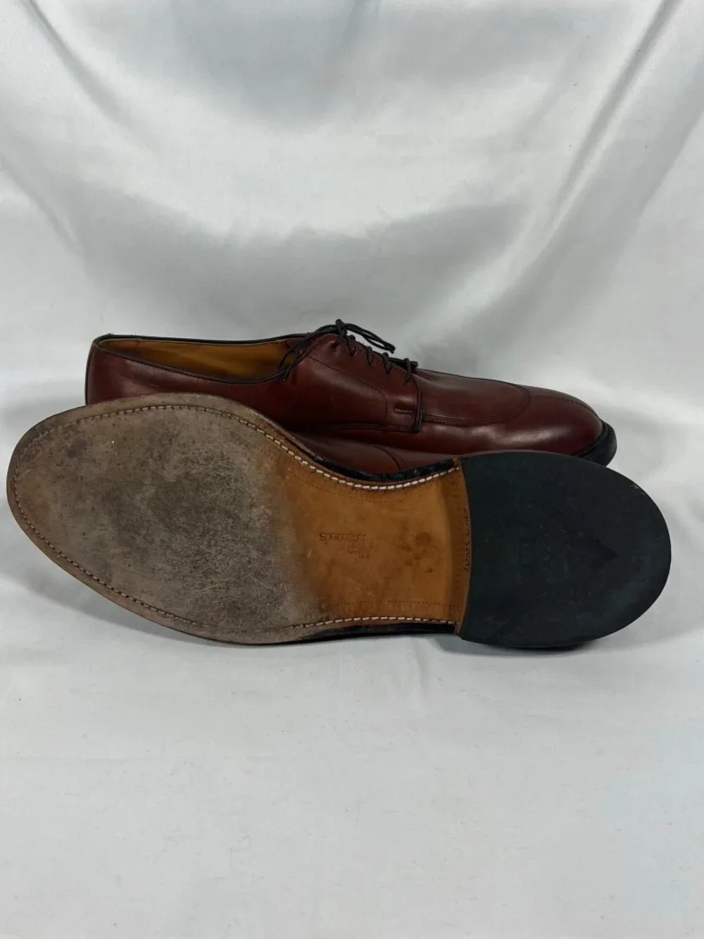 Allen Edmonds Derby Dress Shoes Mens Walton Leather Split Toe Brown Size 15 D